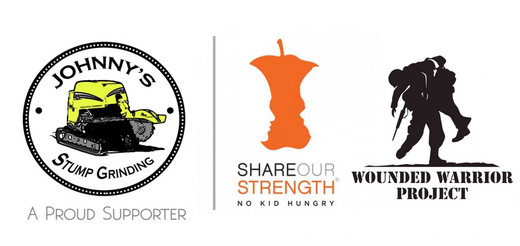 Johnny's Stump Grinding is a proud supporter of no kid hungry and the wounded warrior project